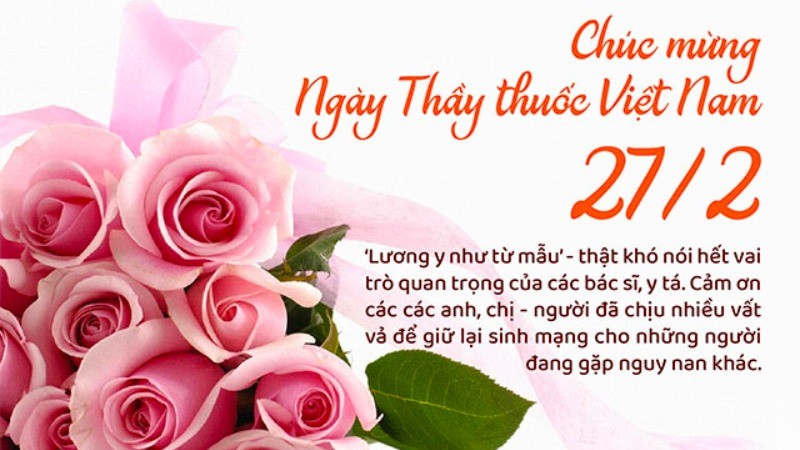 Chúc mừng Ngày Thầy thuốc Việt Nam 27/02